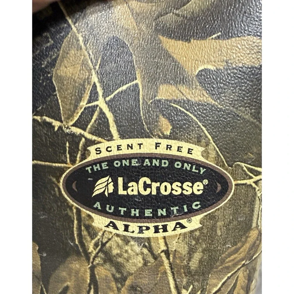 LaCrosse Alpha Authentic Mens Camo Rubber Hunting Boots 200005 Size 9
